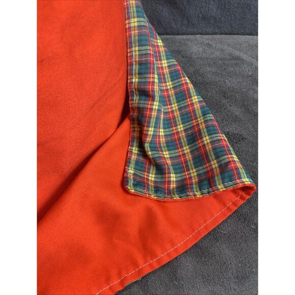 Reindeer Christmas Holiday Double Sided Plaid Red Unisex One Size Fits All - Picture 3 of 7